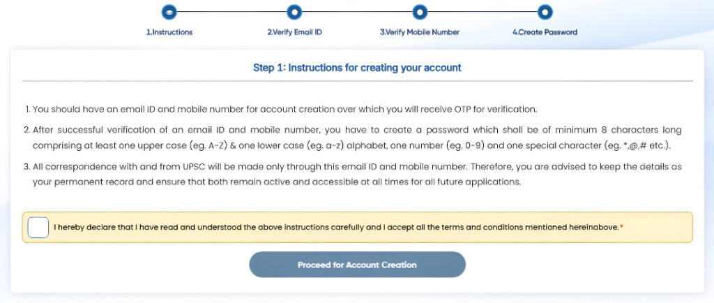 UPSC's New Online Application Portal