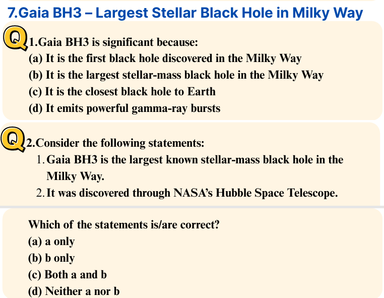 Gaia BH3 - Largest Stellar Black hole